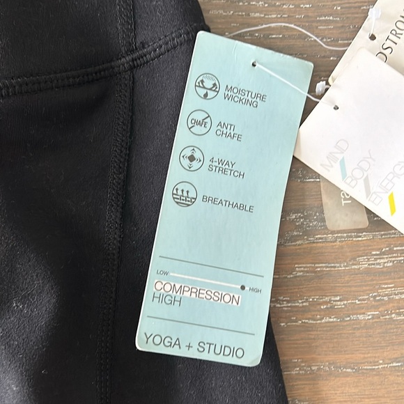 Nordstrom Zella High Waist 7/8 Leggings - Black With Mesh Cutouts, Size M - NWT! - Picture 2 of 3